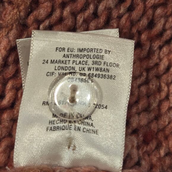 Anthropologie Knitted & Knotted Lilitz boho Long Cardigan Crochet Collar, Size M - Picture 12 of 13